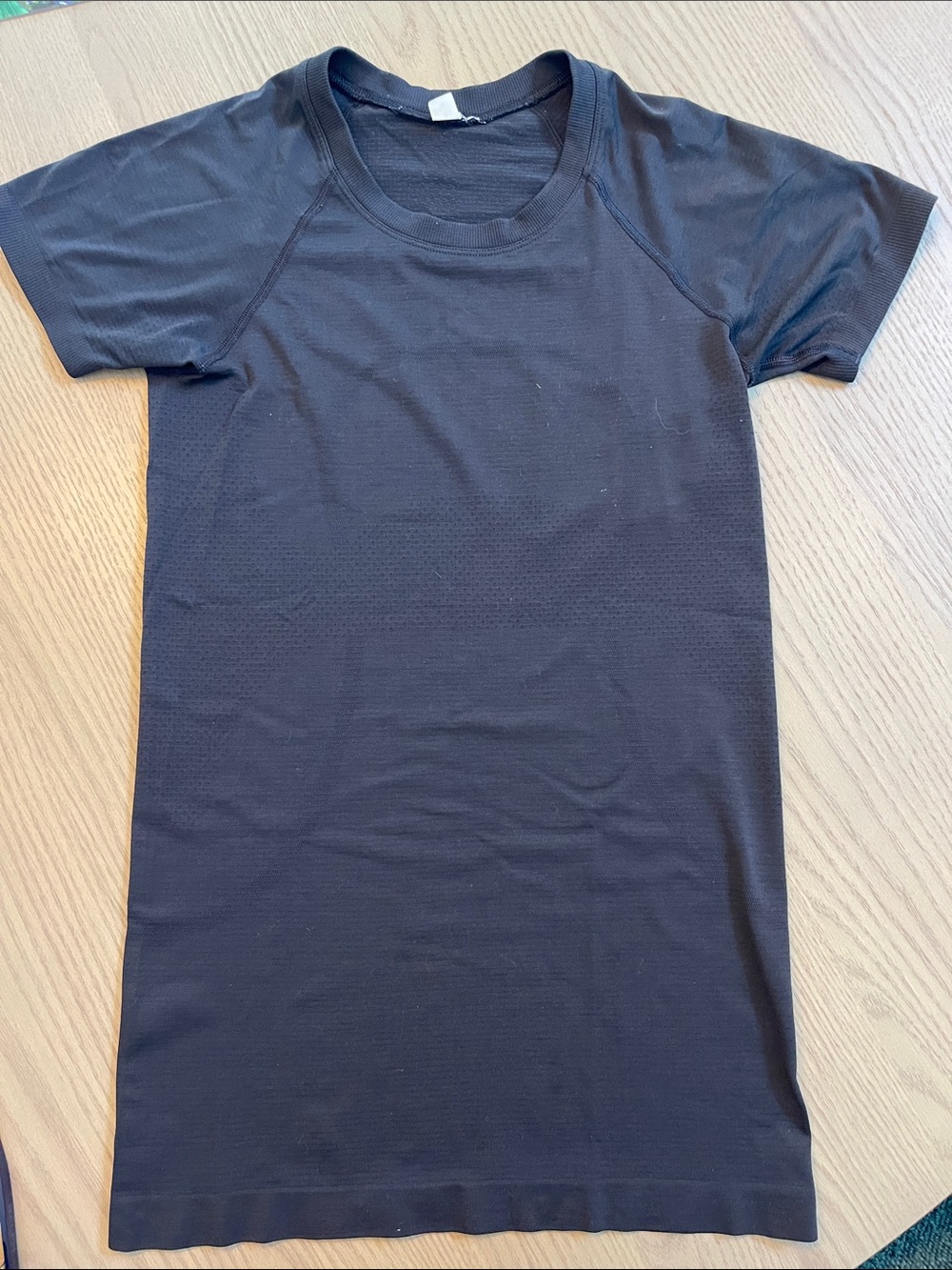 lululemon athletica Black Short Sleeve Crew Tee